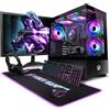 Vibox I-505 PC Gaming Completo - Schermo da 22 pollici - AMD Ryzen 3 3200G 4 cores - Radeon Vega 8 - 16GB RAM - 500GB SSD - Linux OS - WiFi