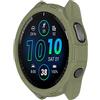 xhKJO Silicone Cover compatibile con Garmin Forerunner 965 Custodia, Morbida TPU Protettivo Case Skins Copertura Resistente Shell,Watch Shell per Garmin Forerunner 965 Watch Accessories (Green)