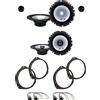 IPNOSIS Kit 6 Casse ALPINE SXE-1750S + SXE-1725S per Alfa Romeo Giulietta con 2 Supporti Anteriori, 2 Supporti Posteriori e 4 Connettori