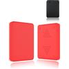 Generic Custodia protettiva in silicone per hard disk portatile WD 2TB Elements, antipolvere, antiurto e delicata sulla pelle, colore: Rosso