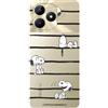LA CASA DE LAS CARCASAS Custodia compatibile con Realme C53 - Realme C51 Ufficiale Peanuts Snoopy Stripes per proteggere. Custodia in silicone trasparente flessibile con licenza ufficiale Snoopy