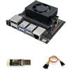 youyeetoo Kit Nano Jetson con slot SD, basato su N-VIDIA Jetson Nano SOM a bordo 16 GB EMMC per apprendimento automatico AI (raffreddamento ventola)
