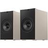 KEF Coda W Diffusori da scaffale HiFi wireless, Nickel Grey | Bluetooth 5.4 aptX Lossless | Compatibili con giradischi, TV, PC, laptop e altro | Musica | TV e Home Cinema | Gaming