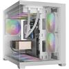 GAMDIAS Aura GC10m V2 WH Argb Micro-Tower Computer Case / Gaming Cabinet | Supporta Micro-ATX, Mini-ITX | Pre Installato Side 2 x 120mm ARGB/Posteriore: 1 x 120mm ARGB Fan | Bianco