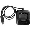 GAOHOU 1 caricabatterie USB dock di ricarica compatibile per Baofeng UV-5R UV-5RE DM-5R bidirezionale radio walkie talkie