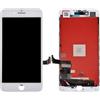 TELEMATICARICAMBI Display LCD Schermo Touch 3D Compatibile con iPhone 8 Plus Bianco