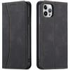 Mixroom - Custodia Cover Case a Libro Nero per iPhone XS MAX con Stand in Ecopelle Chiusura Magnetica Formato Portafoglio Parte Interna in TPU Morbida con Bordi Piatti C05