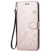 VQWQ Cover Compatible with LG G7 ThinQ Custodia Pelle - Carino Case in Pelle Folio con Cordino Porta Carte Portafoglio Magnetica Flip Wallet Cover LG G7 ThinQ [Gatto] - Rosa