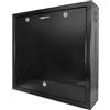 Mach Power Box di Sicurezza Professionale in Metallo per DVR/NVR 19" - Armadio a Parete con Serratura, Ventilazione Passiva, 58×55×15 cm, Nero (AR-BOX581555B)
