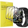 Blueshaweu Pellicola protettiva compatibile con Zakotu Smartwatch 1,96 Y66, HD trasparente, pellicola protettiva flessibile in TPU [3 pezzi] compatibile con Zakotu Y66/ Coucur Y66 /Jugeman Y66