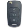 Shoppy Lab Guscio Cover Scocca Chiave 3 Tasti Ricambio Compatibile Per Auto Hyundai Modelli I20 I30 Ix20 Ix35 KIA Ceed Picanto Rio Soul Sportage Venga (Chiave Completa di Guscio Lama e Copri-Pulsanti)
