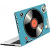 FFBOFFC Custodia Compatibile per MacBook 12 Pollici con Retina Display 2015 2016 2017 Rilascio A1534 A1931Chip M1, Plastica Case Rigida Cover per Mac Air/Pro 12,Disco musicale verde acqua