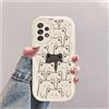 hdqICase Gatto Custodia Onda Silicone Morbido Compatibile con Samsung Galaxy A23 4G 5G Bianco Cover