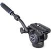 INNOREL Trípode de cámara profesional Innorel F60, cabezal fluido panorámico con tornillos de 1/4 y 3/8 pulgadas, placa deslizante para cámaras DSLR, videocámaras, monopié, carga máxima de 22 lb / 10 kg