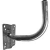 Metronic 450358 Supporto a Muro in Acciaio Zincato per Parabola, 24 cm Grigio
