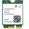Generic Nuovo MT7925 WiFi 7 Scheda di Rete 5400Mbps per Bluetooth 5.3 Tri Band 2.4G 5Ghz 6GHz M.2 NGFF Adattatore Wireless per Win 10 Win 11