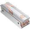 SABRENT Dissipatore SSD M.2 2280, Dissipatore SSD NVMe PCIe, Raffreddatore M.2 con Pad Termico, Adatto per PC, Computer Desktop, in Alluminio, Bianco (SB-HTSS)