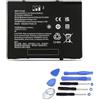 HUBEI AMME2415 Batteria per tablet compatibile con Zebra ET50 ET55 1ICP4/77/110-2 Big Series (3.8V 33.06Wh)