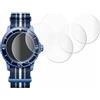 savvies 4 Pezzi Full-Screen Pellicola Protettiva per Blancpain x Swatch Scuba Fifty Fathoms Full Cover Pellicola Copertura [Trasparente, 3D Curved]