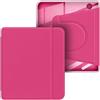 WUUAIR Custodia magnetica staccabile per Kobo Libra Colour/Libra 2, retro in acrilico e pelle vegana, accensione e spegnimento automatico, design 2 in 1 con supporto integrato, per eReader Kobo da 7