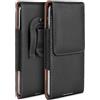 moex Custodia Plug Case per Xiaomi Redmi Note 13 Pro 5G con clip per cintura, in pelle PU, da inserire in pelle, colore: Nero
