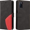 XINNI Cover Protettiva per Oppo A52/A72/A92 4G Case, retrò Cellulare Custodia Libro Antiurto in Flip Pelle PU/TPU, Portafoglio Flip Magnetica, Nero