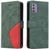 XINNI Cover Protettiva per Nokia G42 5G Case, retrò Cellulare Custodia Libro Antiurto in Flip Pelle PU/TPU, Portafoglio Flip Magnetica, Verde