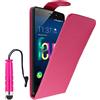 ebestStar - Cover Compatibile con Wiko Fever 4G Custodia Protezione Pelle PU Risvolto Verticale + Mini Penna, Rosa