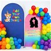 Custom Sfondo fotografico personalizzato con copertura ad arco con foto, 1,2 - 2,7 m
