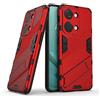 UPLAI Cover per OnePlus Nord 3 5G, Ultra Sottile Antiurto Premio PC Custodia con Nascosto Kickstand, Morbido TPU Bumper Durevole Armatura Caso.Rosso