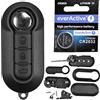 mt key Guscio per chiave a scatto con telecomando e batteria CR2032 da 3 V compatibile con OPEL/FIAT/Peugeot/Citroen