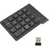 DriKou 2,4 g wireless numerico, tastiera compata design ergonomico 18 chiavi numeri numpad per contabili bancari materiale