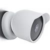 Generico Copertura protettiva impermeabile in silicone per Google Nest Cam all'aperto o all'interno (batteria) Telecamera di sicurezza Accessori di copertura di protezione (Bianco)
