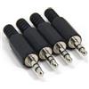 Ancable - Connettore audio TRS in plastica per saldatura a cavo, jack mono 3,5 mm, 4 pezzi.