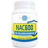 BodyLine Nac-600 N-Acetilcisteina 60 Capsule di Origine Vegetale - Precursore del Glutatione, Antinfiammatorio, Antiossidante, Mucolitico