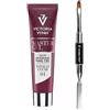 Generisch Master Gel Bundle: 01 Totally Clear 60 g e spazzola con spatola, ideale per il design professionale delle unghie