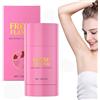 Fokayo Deodorante alla frutta senza alluminio per donna, stick solido, deodorante naturale per tutto il corpo per ascelle più luminose e lisce senza alluminio con profumo di zucchero (1pc)
