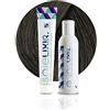 Pop Italy Soielixir Tinta Permanente per Capelli in crema SENZA Resorcina, Parafenilendiammina e Ammoniaca 93 Colori - 100 ml - (Pack Tinta + Ossigeno 20 vol. - 4/0 Castano Medio)