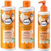 Balea - 3 confezioni da 1 balsamo per capelli ricci Natural Beauty 350 ml, 1 maschera 3 in 1 per capelli ricci, 250 ml, 1 shampoo Natural Beauty Lock, 400 ml