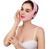Zymjzbetic Fascia for il viso leggera a forma di V, confortevole, dimagrante notturno, regolabile, supporto tonificante invisibile per il lifting facciale(Pink)