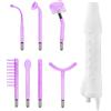 Elitzia Faccia Bellezza Acne Remover dispositivo viso ad alta frequenza con 7 elettrodi tubi 2 Colori Opzioni Elitzia ETSC640 (Luce viola a infrarossi)