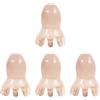 Beavorty 4 Pz Pettine per massaggio meridiano massaggiatore cuoio capelluto scalp massager shampoo spazzola per con setole di cinghiale pettine denti larghi attrezzo MASSAGE COMB