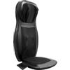 XUEMANSHOP Cuscino massaggiante con calore Shiatsu, cuscino massaggiante con impasto, rullo, vibrazione e compressione dell'aria, 3 modalità massaggio, 4 motori vibranti (nero)