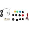 Estink Arcade Accessories, kit fai da te per 1 giocatore, con scheda di codifica USB, 10 pulsanti, 1 joystick per MAME PC