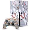Head Case Designs Licenza Ufficiale Looney Tunes Bugs Bunny Grafica E Personaggi Pacchetto Console Da Gioco Wrap E Pelle Per Controller Compatibile con Xbox Series X