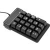 ANGGREK Tastierino Numerico Meccanico Cablato USB con 19 Tasti Impermeabile per Laptop e Desktop