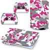 PDURMBUAB Nessuna Schiuma Nessuna Bolla Pelle Decalcomanie Anime Console Per PS5 Disk Edition 2 Controller Pellicola Vinile Avvolge, Durevole, Resistente Graffi 14421