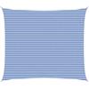 vidaXL Telo Ombra Blu e Bianco 6 x 8 m HDPE, Tenda moderna per giardino e terrazza, copertura sole, ombre, protezione UV, canopee per balconi