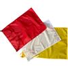 NS BANDIERE SRL NS Kit Spiaggia 3 Bandiere Segnalazione Balneare con Bandiera Rossa, Bianca e Gialla cm 50x75 in Tessuto Nautico 130 gr M²
