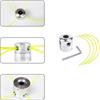 OKJHFD Testina per decespugliatore Universale Durevole in Alluminio con Set di Linee per decespugliatore, Accessori Professionali per tagliaerba per Tosaerba